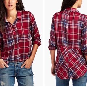 Lucky Brand Red Plaid Shirt